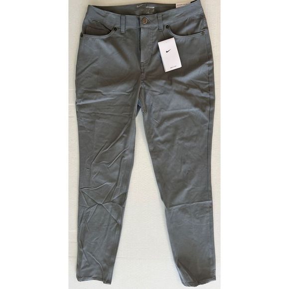 Nike BV6081 084 Women's Sz 4 Gray DRI-FIT Slim Fit Golf Pants - Picture 2 of 14